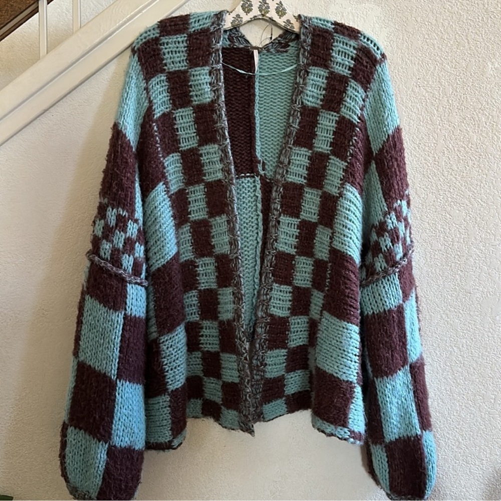 Free People | Aldrin Checkered Cardigan | XS/S - Picture 7 of 16